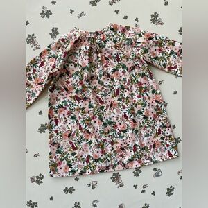 Handmade Floral Long Sleeve Smock Dress